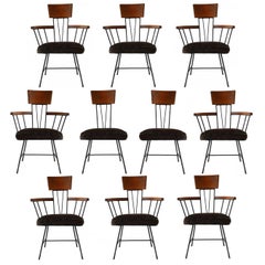 Vintage Set of Ten Selrite Dining Chairs