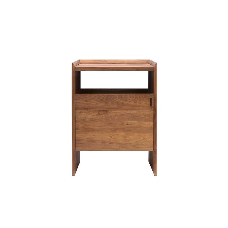 24" Unison Vinyl Record Storage Stand in Natural Walnut For Sale at 1stDibs vinyl record stand