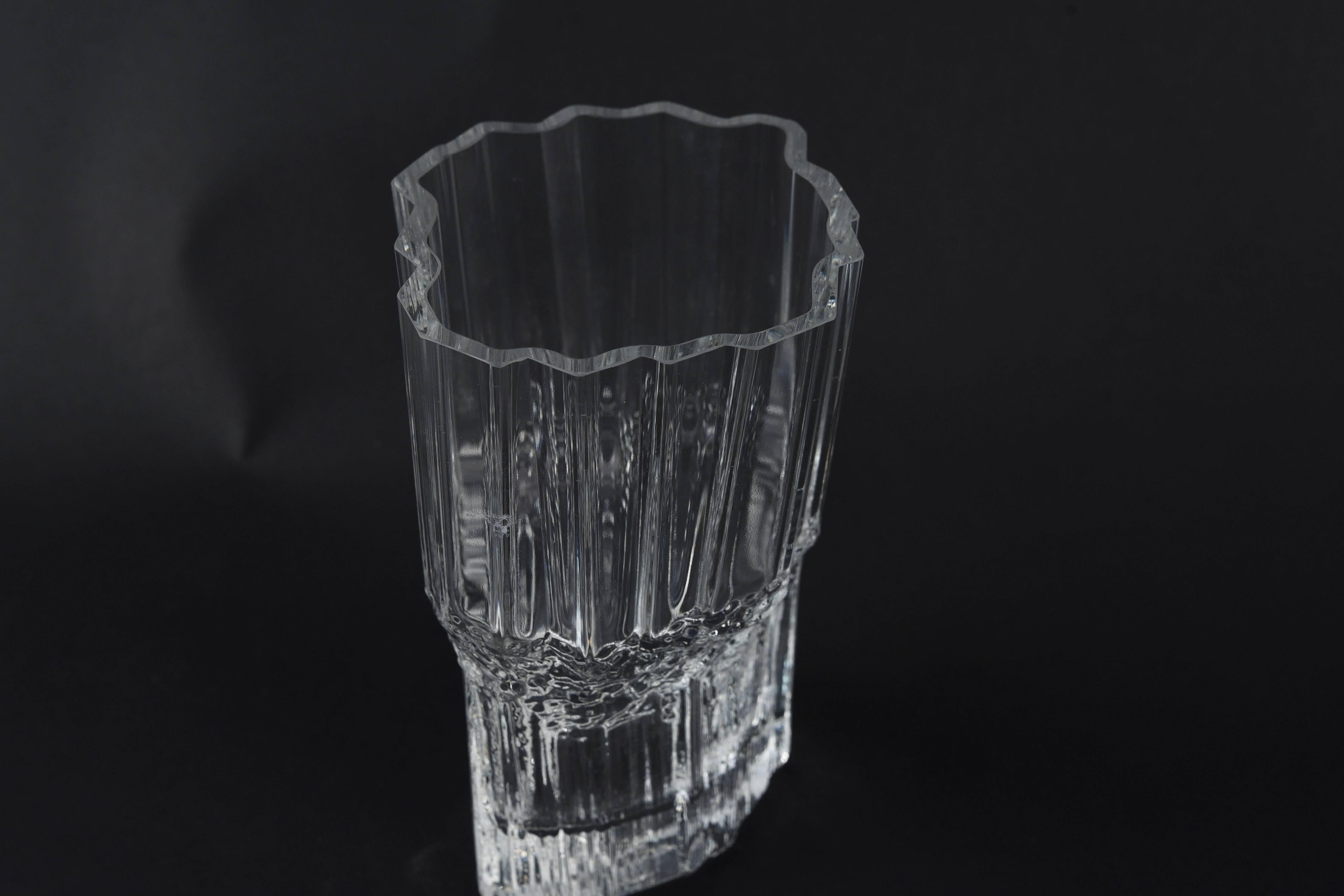 Art Glass Tapio Wirkkala Glass Vase for Iittala