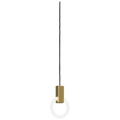 Halo 8 Brushed Brass Pendant by Matthew McCormick Studio