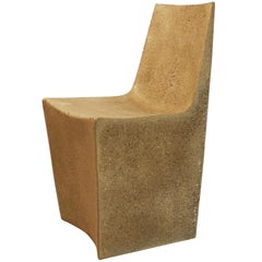Lightweight Outdoor Dining Chair in 'Aged Concrete' finish by Zachary A. Design