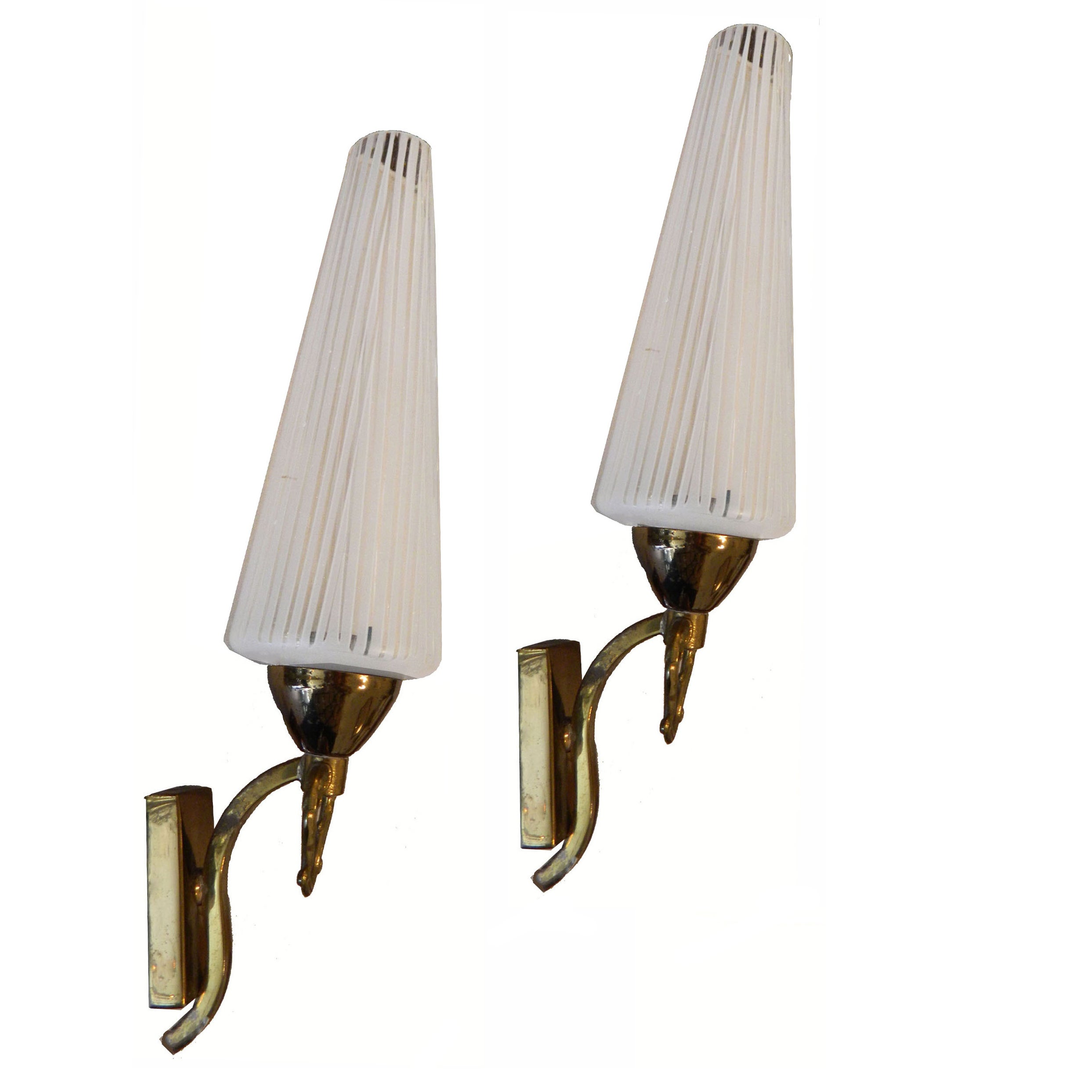 Pair of French Sconces by Lunel , 4 Pairs available