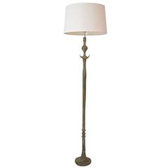 Single Giacometti Style Floor Lamps