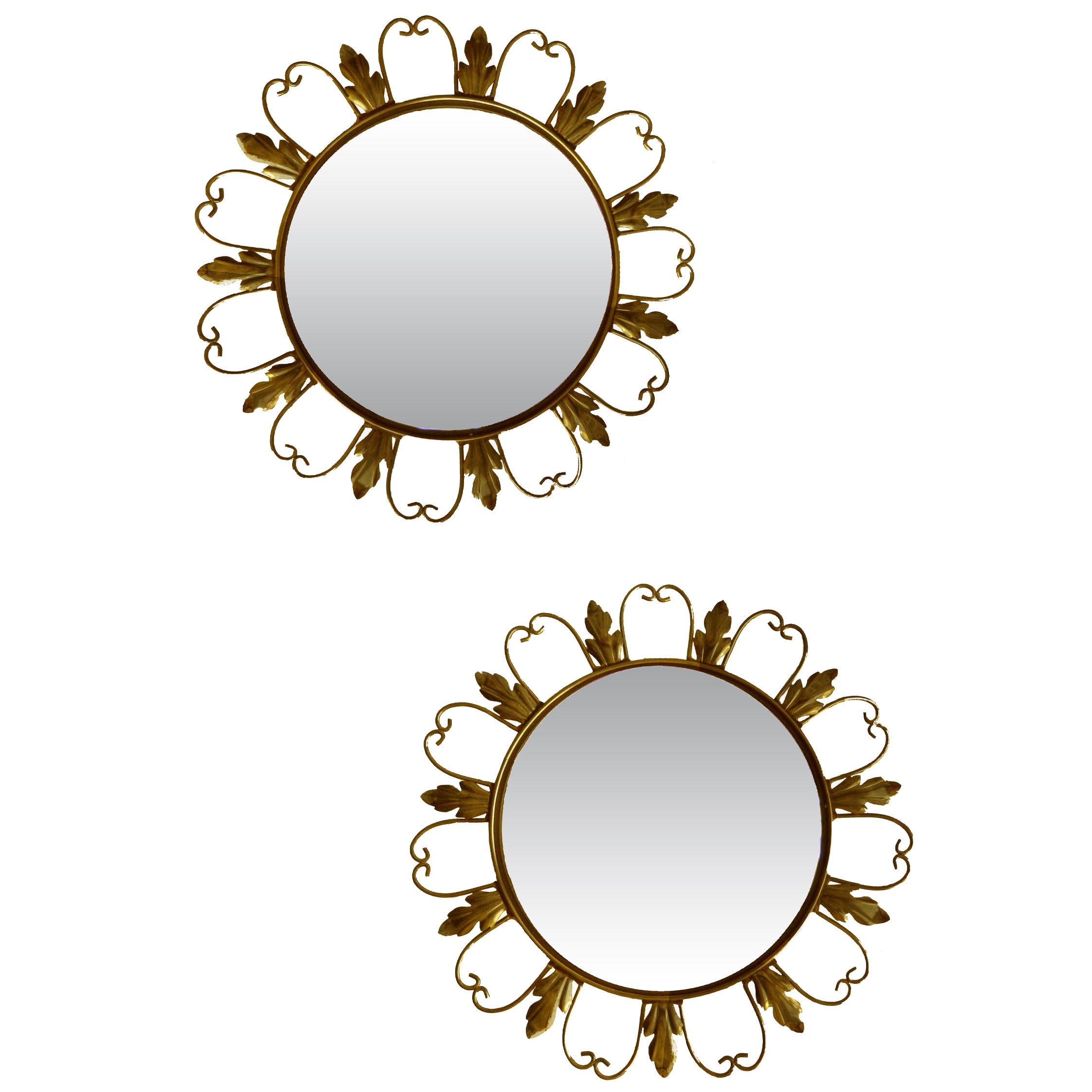 Pair of Vintage Carnival Mirrors For Sale at 1stDibs