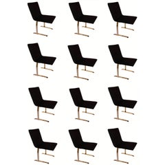 Ensemble de 6 chaises Saporiti étiquetées
