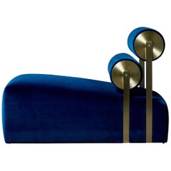 Gravity Lounge Chair in Indigo from the Qualia Collection by Azadeh Shladovsky