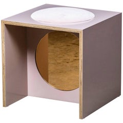 Solo Stool in Rose from the Qualia Collection by Azadeh Shladovsky