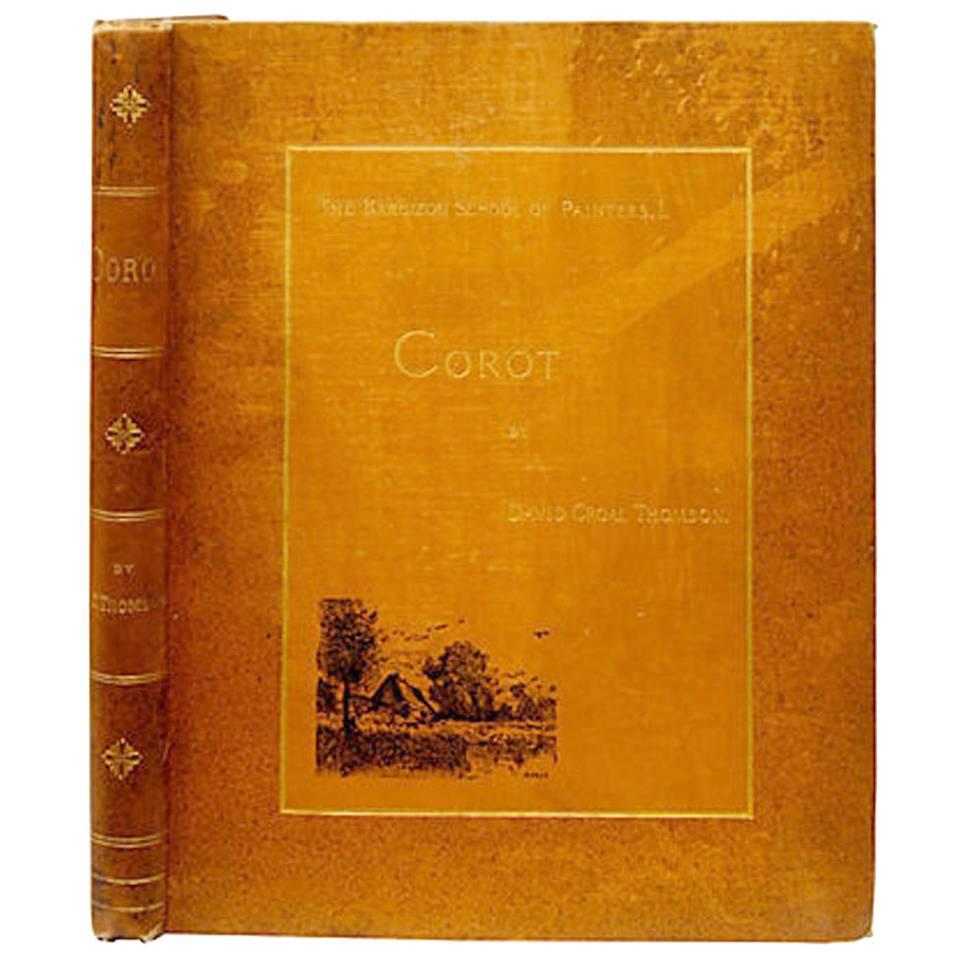 Barbizon School of Painters: Corot by David Thomson, Bookplate Thos. Barratt For Sale