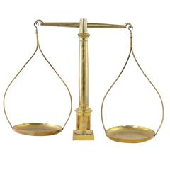 Set of 19th Century Empire Period Bronze Pharmacy Scales c. 1804-1815 9