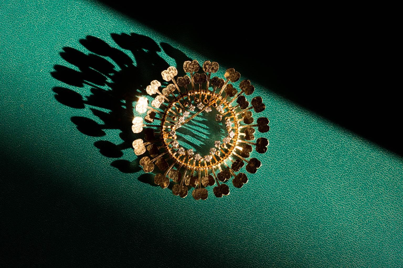 1960s Tapio Wirkkala Handmade Diamond Gold 