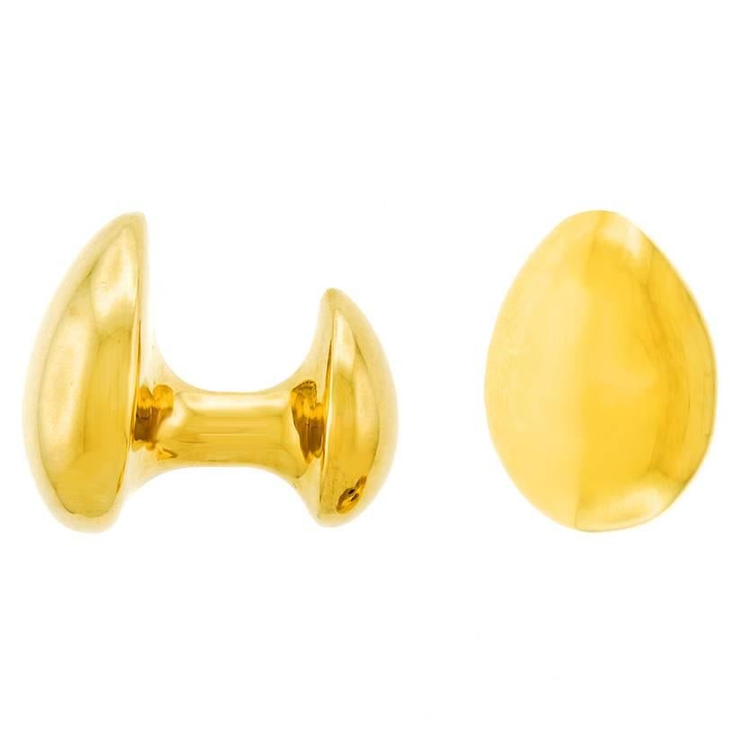 Elsa Peretti for Tiffany & Co. Cufflinks in Yellow Gold