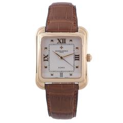 Vacheron Constantin Gelbgold Toledo Classique Square Armbanduhr mit Automatikaufzug