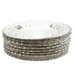 Tiffany & Co. Sterling Silver Plates Set of Ten, Circa 1905