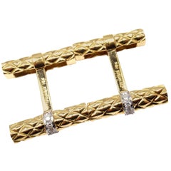 Tiffany & Co. Diamond Gold Cufflinks