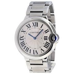 Cartier lady's stainless steel Ballon Bleu quartz wristwatch Ref W69011Z4