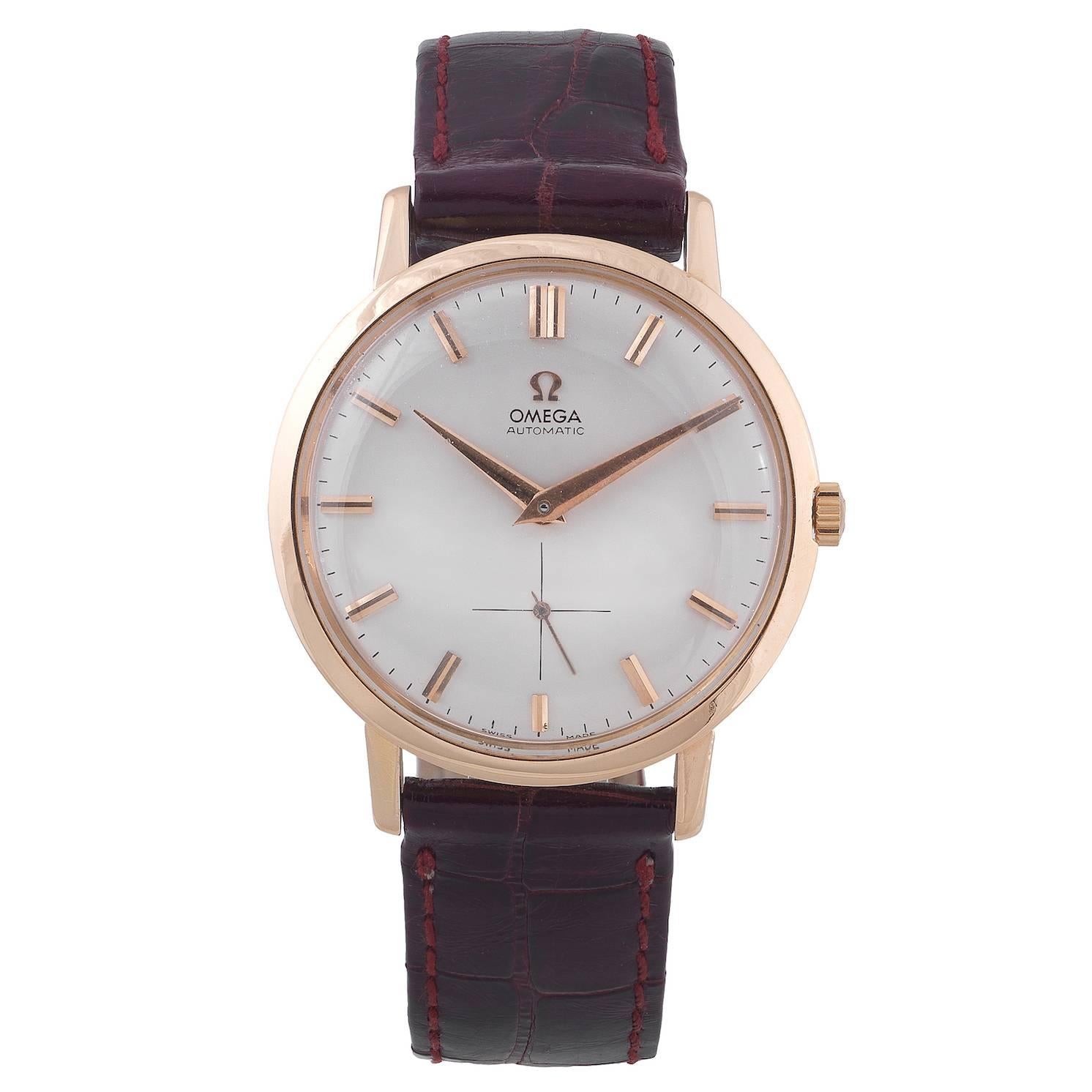Omega Rose Gold Oversize Automatic Wristwatch Reference 2899 1
