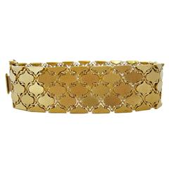 Uno a Erre Florentined Gold Mesh Bracelet