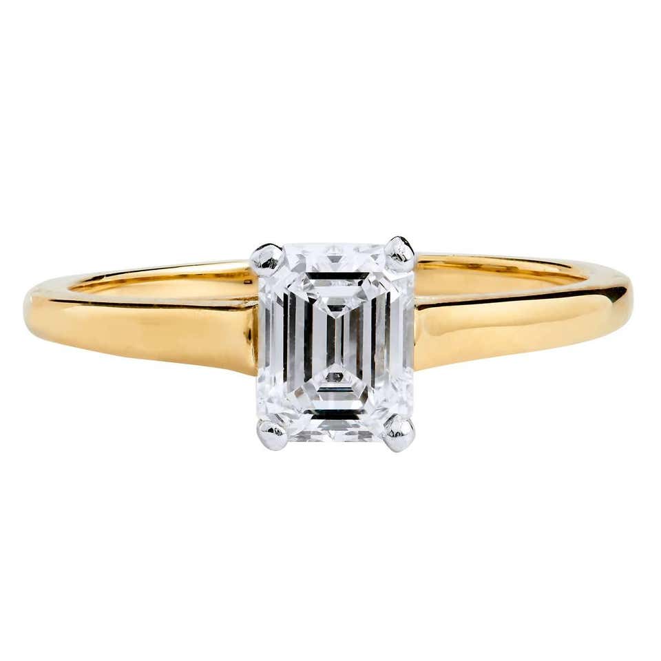 Tiffany and Co. .69 Carat Diamond Gold Solitaire Engagement Ring at ...