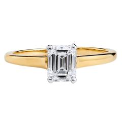 Tiffany & Co. .69 Carat Diamond Gold Solitaire Engagement Ring