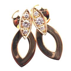 Cartier Diamond Gold Diadea Drop Earrings 11