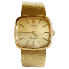 Retro Rolex Ladies Yellow Gold Cellini Wristwatch