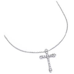 Diamond Gold Cross Pendant 7