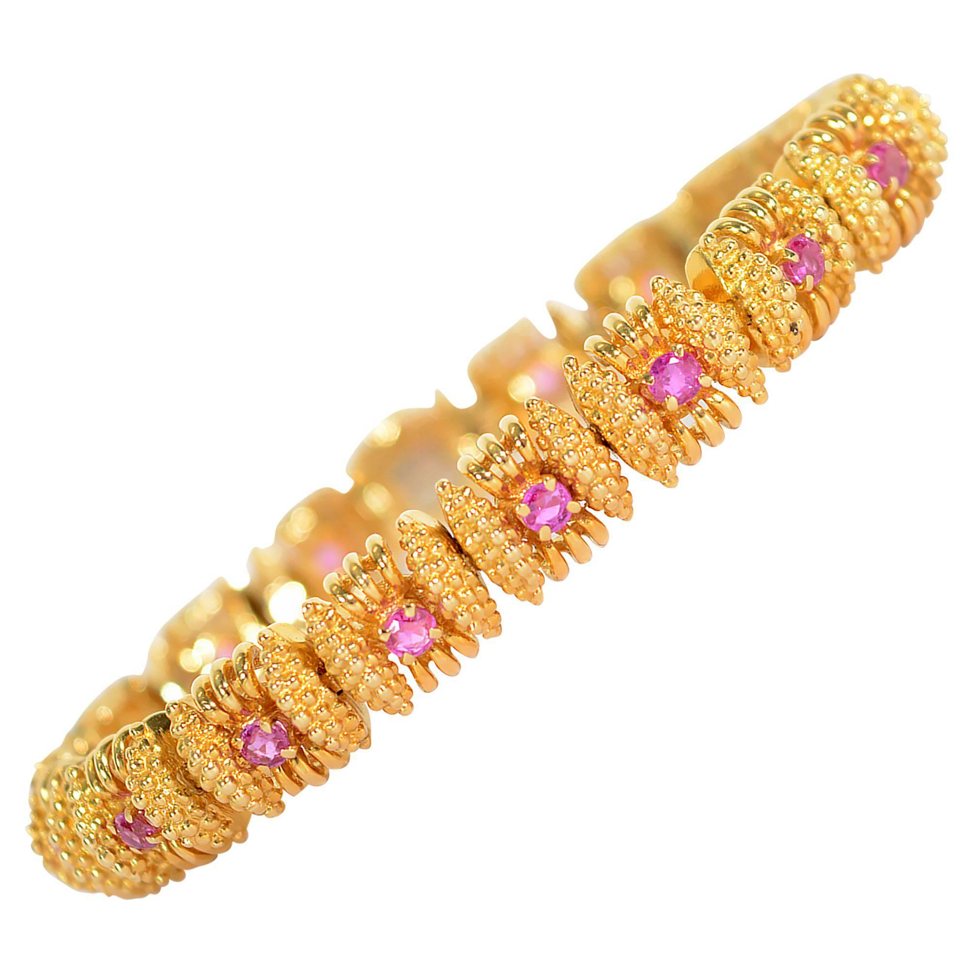 Tiffany & Co. Ruby Gold Bracelet