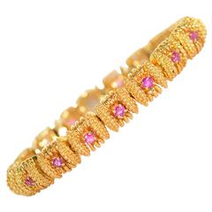 Tiffany & Co. Ruby Gold Bracelet 10
