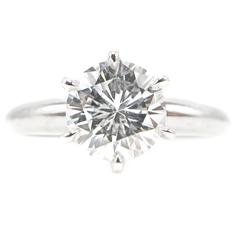 1.01 Carat GIA Certified Internally Flawless Diamond Platinum Engagement Ring 9