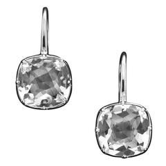 Kozminsky Classic Single Hand Cut Rock Crystal Drop Earrings
