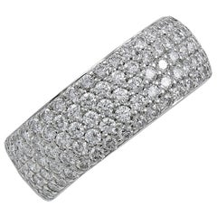 Cartier Diamond Gold Wide Ring