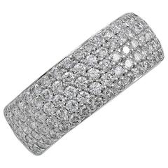 Cartier Diamond Gold Wide Ring 1