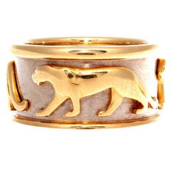 Cartier Gehender Panthere Gold Ring