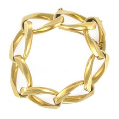 1970s French Gold Chain Bracelet