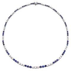 Tiffany & Co Diamond & Sapphire Necklace 10