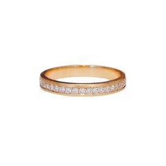 White Diamond and Rose Gold Ring 8