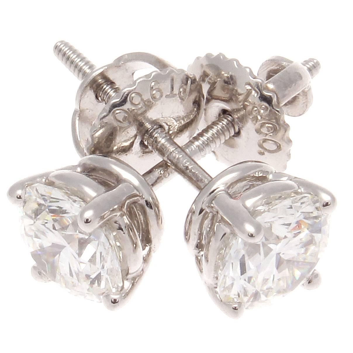 Tiffany Diamant Ohrstecker Platin Ohrringe