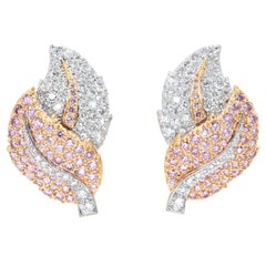 Graff Pink Diamond Gold Earrings