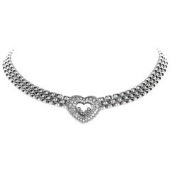 Chopard Happy Diamonds Gold Heart Collar Necklace