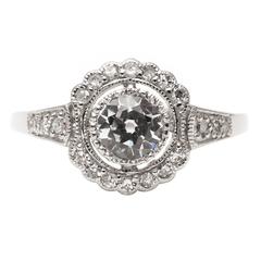 0.80 Carat Diamond Platinum Engagement Ring 0.80 Carat Diamond Platinum Engagement Ring