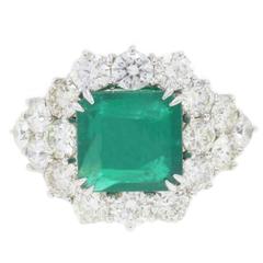Luise Diamond Emerald Gold Oz Ring 2