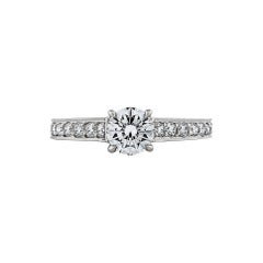 Cartier Paris .65 Carat Round Brilliant Diamond Platinum Engagement Ring 1