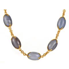 Gurhan Chalcedony Gold Necklace