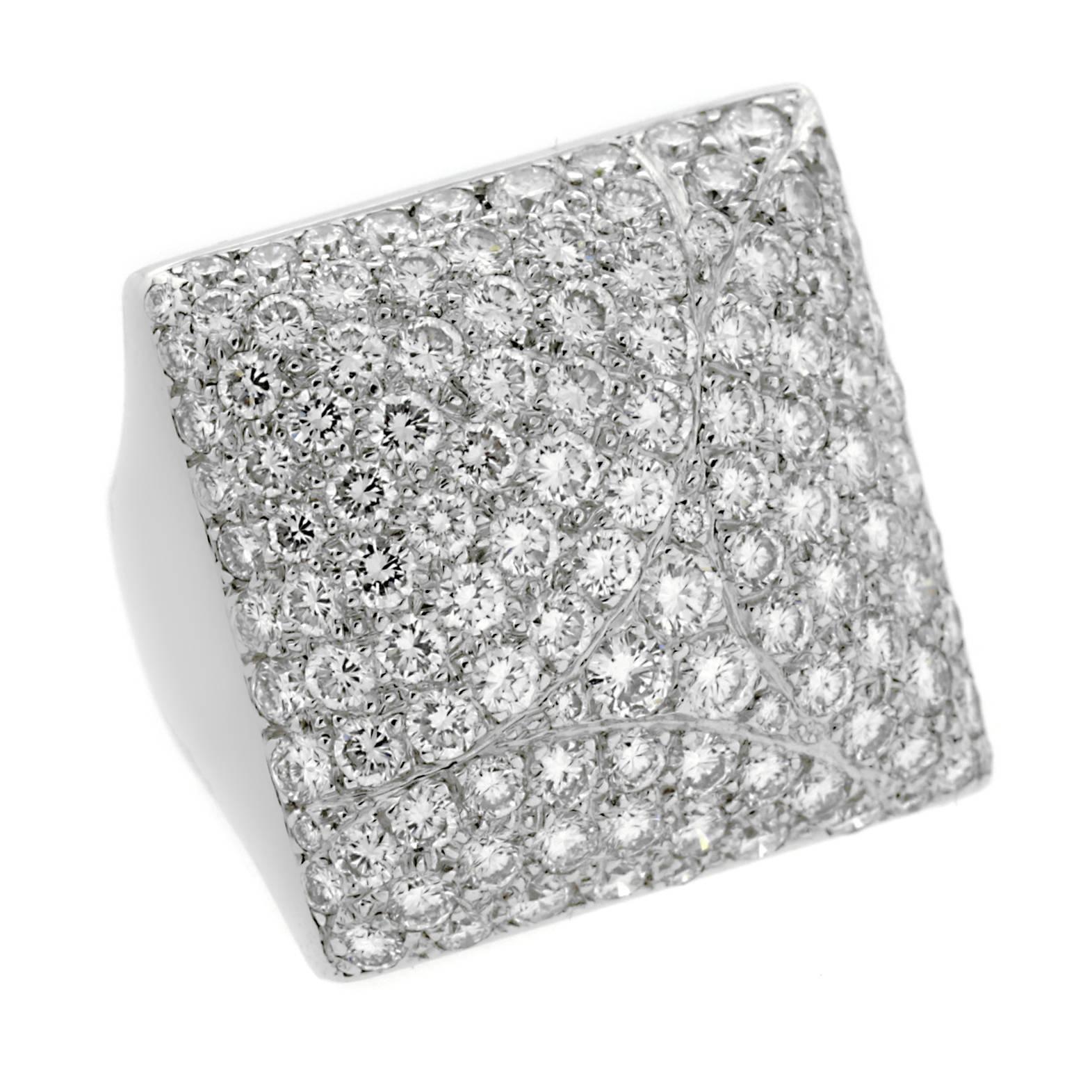 Cartier Magnificent Diamond Pave Gold Ring