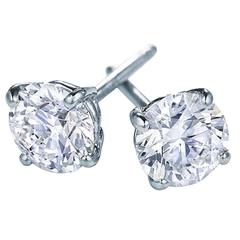 4.14 Ctw Diamond Studs Earrings in 18kt White Gold 2