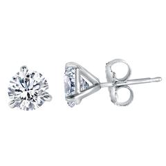 1.40 Carats Brilliant Diamond Studs Earrings 2
