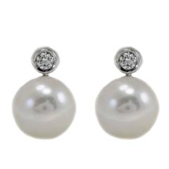Luise Small Australian Pearl Diamond Earrings