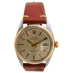 Rolex Watch Company Rose Gold Stainless Steel Datejust Automatic Watch
