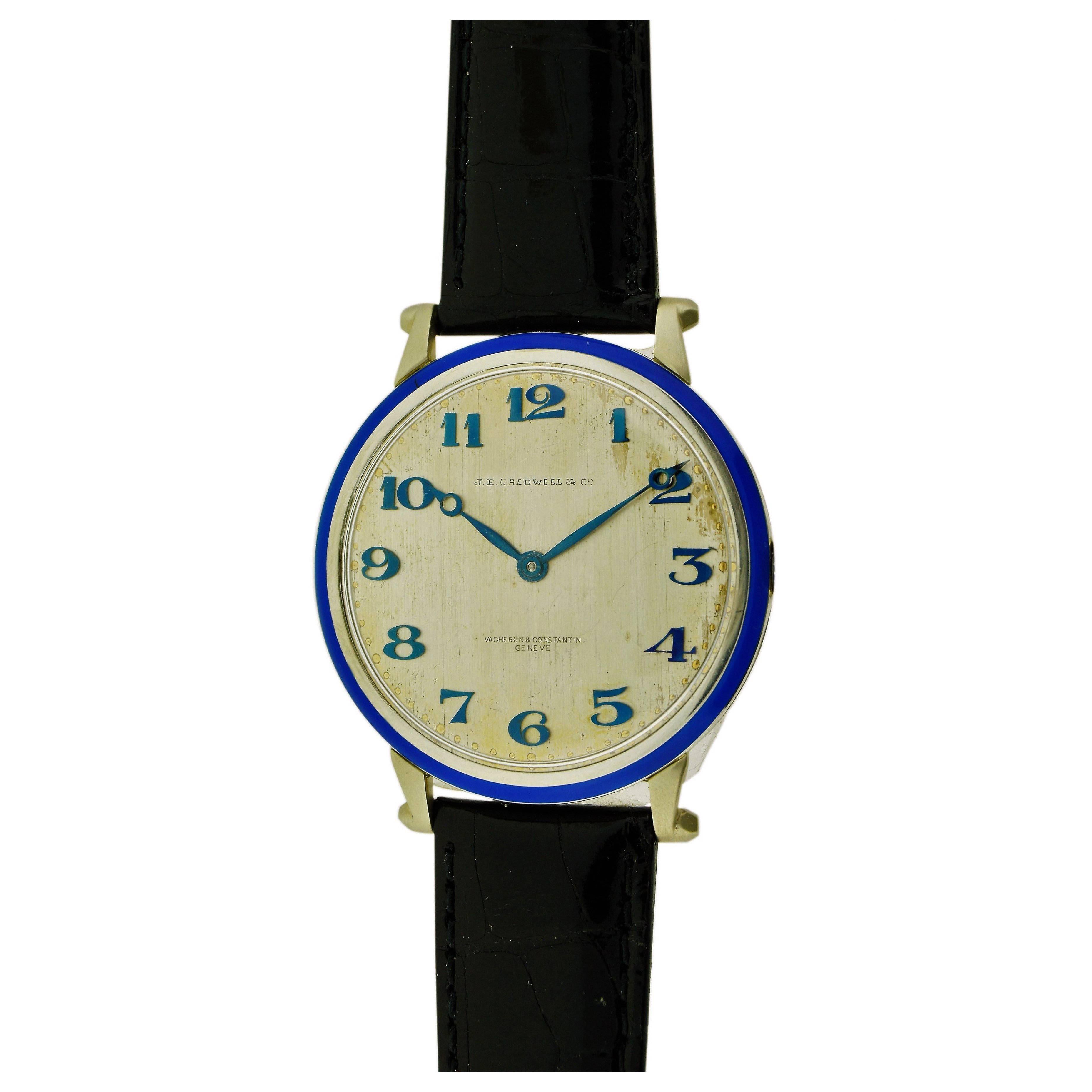Vacheron & Constantin J. E. Caldwell Platinum Oversized Wrist Watch
