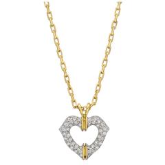 Cartier ​Diamond Gold Heart Pendant